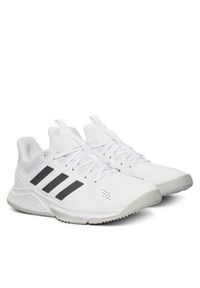 Adidas - adidas Buty halowe Court Flight KJ3682 Biały. Kolor: biały. Materiał: skóra #4