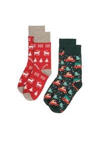 Lasocki Zestaw 2 par wysokich skarpet męskich 2MB-004-AW23 (2-pack) Kolorowy. Materiał: materiał. Wzór: kolorowy #3