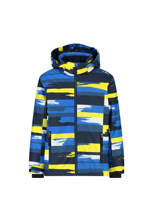 Kurtka narciarska dla dzieci CMP Blue Yellow 39W1924/04ZU. Sezon: zima. Sport: narciarstwo
