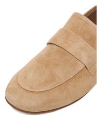 Gino Rossi - GINO ROSSI Lordsy CEO-V1105-55 Beżowy. Kolor: beżowy. Materiał: zamsz, skóra #8