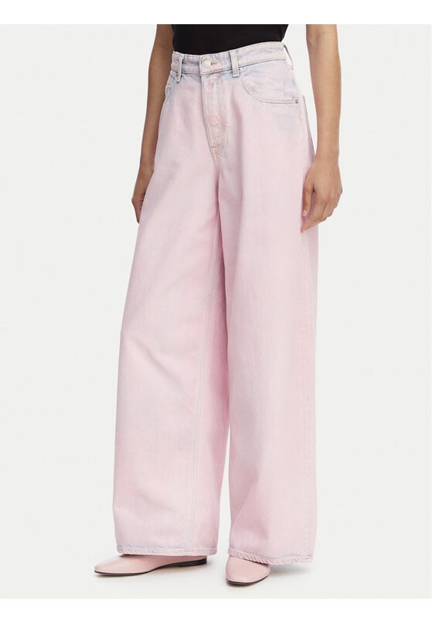 Tommy Jeans Jeansy DW0DW22372 Różowy Loose Fit. Kolor: różowy