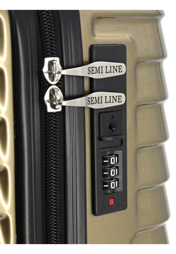 Semi Line Walizka średnia T5763-2 Złoty. Kolor: złoty