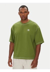 Adidas - adidas T-Shirt Trefoil Essentials JX5245 Zielony Regular Fit. Kolor: zielony. Materiał: bawełna