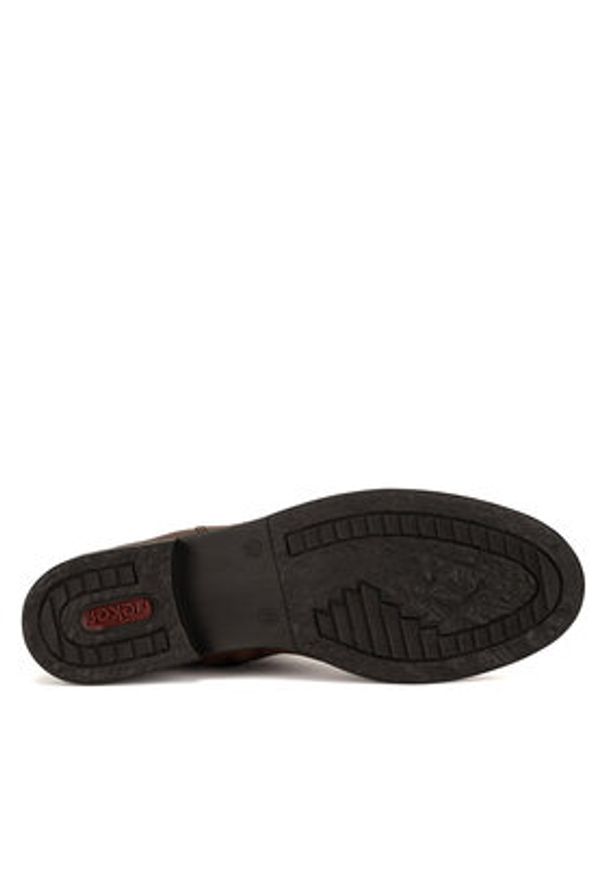 Rieker Botki Z4959-22 Brązowy. Kolor: brązowy. Materiał: skóra