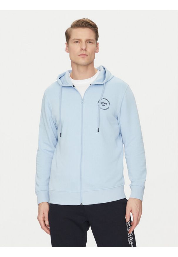 Jack & Jones Bluza Simon 12269366 Błękitny Standard Fit. Kolor: niebieski. Materiał: syntetyk, bawełna