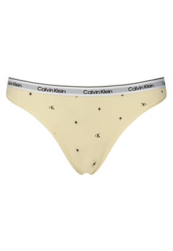 Calvin Klein Underwear Komplet stringów LV00QD5221 Kolorowy. Materiał: bawełna. Wzór: kolorowy