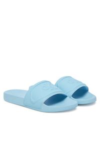 Calvin Klein Jeans Klapki Slide Pu Hf Mg YW0YW01879 Błękitny. Kolor: niebieski. Materiał: skóra #3