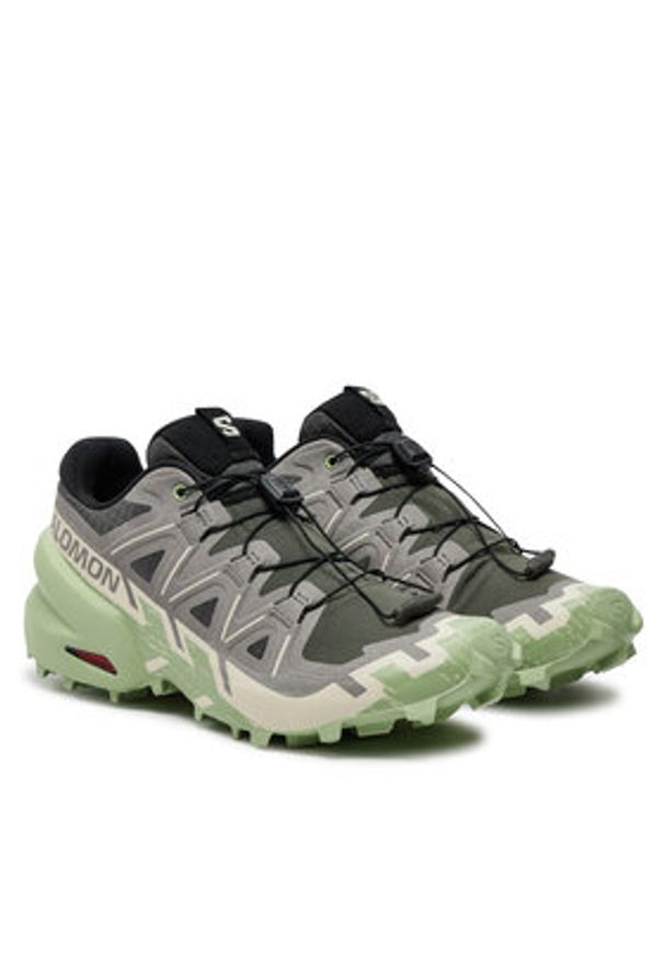 salomon - Salomon Buty do biegania Speedcross 6 L47582000 Szary. Kolor: szary. Materiał: materiał. Model: Salomon Speedcross