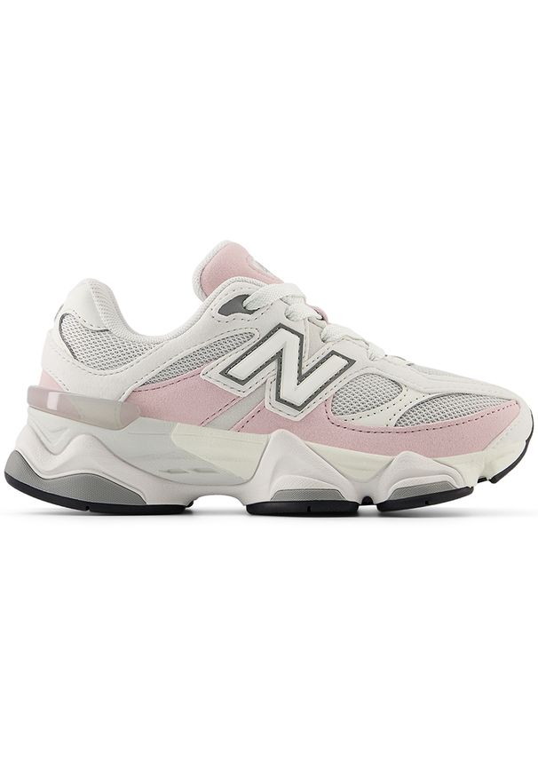 Buty dziecięce New Balance PC9060BM – różowe. Okazja: na uczelnię, na co dzień. Kolor: różowy. Materiał: guma, syntetyk, materiał. Szerokość cholewki: normalna. Sport: turystyka piesza