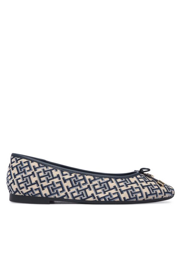 TOMMY HILFIGER - Tommy Hilfiger Baleriny Th Charm Jacquard Ballerina FW0FW09504 Kolorowy. Materiał: materiał. Wzór: kolorowy