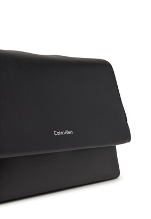 Calvin Klein Torebka Ck Narrate Leather Mini Bag K60K613005 Czarny. Kolor: czarny. Materiał: skórzane