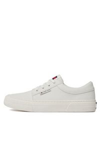Tommy Jeans Sneakersy Tjm Vulc. Skate Derby Ess EM0EM01400 Écru. Materiał: skóra. Sport: skateboard