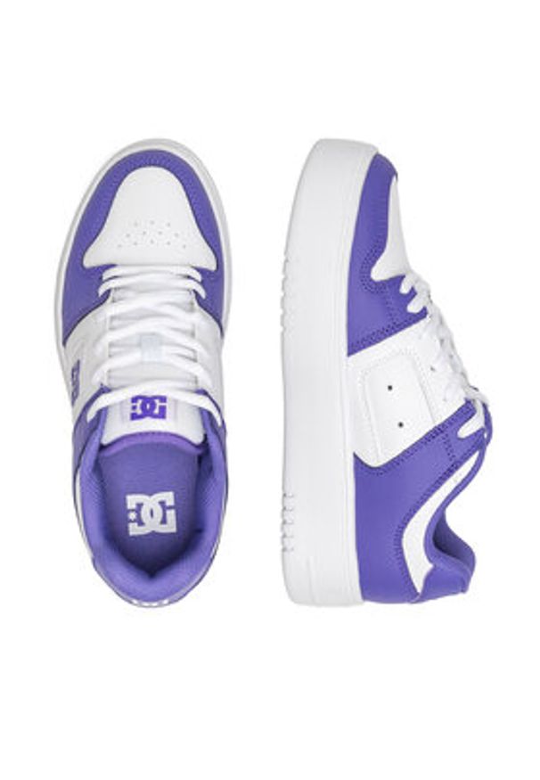 DC Sneakersy MANTECA 4 PLATFORM ADJS100156-5GW Biały. Kolor: biały. Materiał: skóra. Obcas: na platformie