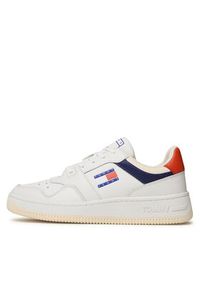 Tommy Jeans Sneakersy Basket Premium EM0EM01216 Biały. Kolor: biały. Materiał: skóra #5