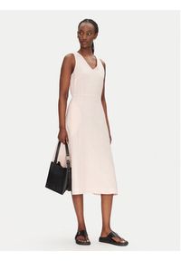 BOSS Sukienka letnia C_Dasico_1 50540512 Różowy Slim Fit. Kolor: różowy. Sezon: lato