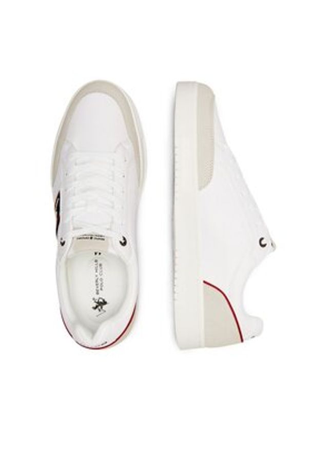 Beverly Hills Polo Club Sneakersy M-VSS24011 Biały. Kolor: biały. Materiał: skóra