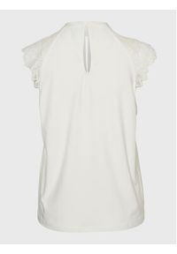 Vero Moda Bluzka Milla 10226072 Biały Regular Fit. Kolor: biały. Materiał: syntetyk #4