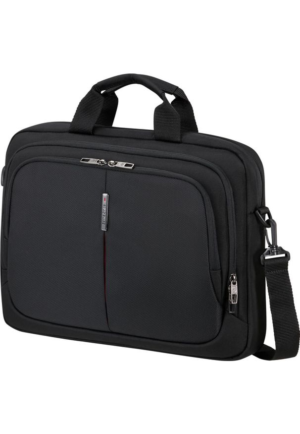 Torba Samsonite 155201 1041 15.6'' Guardit 3.0 czarny. Kolor: czarny. Materiał: materiał, tkanina. Styl: casual