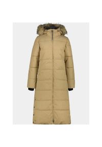 LUHTA - Płaszcz Zimowy Damski Luhta IIsalmi. Kolor: brązowy. Materiał: syntetyk, puch. Sezon: zima. Sport: turystyka piesza #1