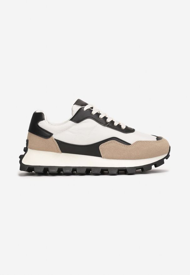 Born2be - Czarne Sneakersy na Grubej Podeszwie Catien. Kolor: czarny
