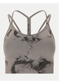 Athlecia Biustonosz sportowy Theresa W Tie Dye Seamless EA243306 Szary. Kolor: szary. Materiał: syntetyk
