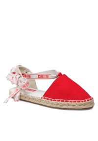 BIG STAR SHOES - Espadryle Big Star Shoes JJ274860 Red. Kolor: czerwony. Materiał: materiał