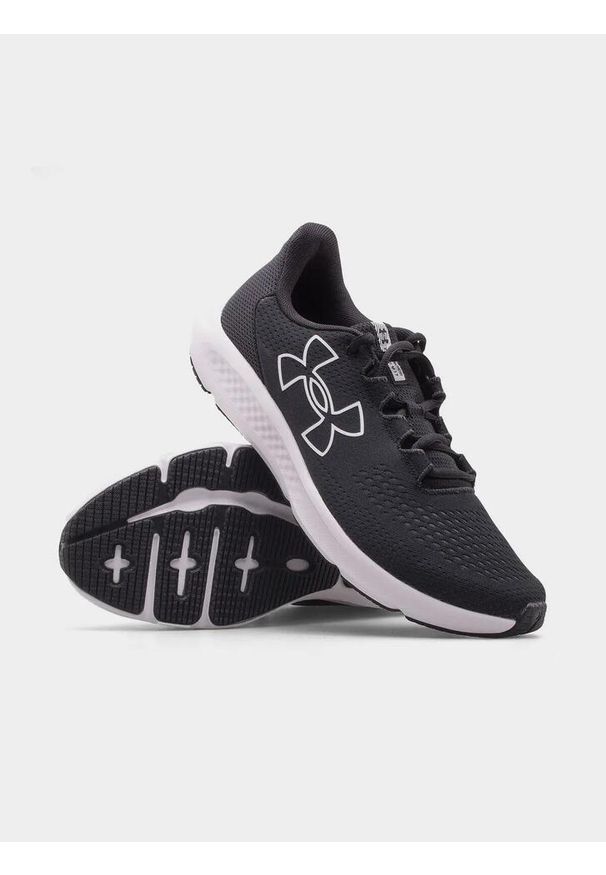 Under Armour - Buty do biegania męskie UNDER ARMOUR Charged Pursuit 3. Zapięcie: sznurówki. Kolor: biały, wielokolorowy, czarny. Materiał: materiał, syntetyk. Szerokość cholewki: normalna
