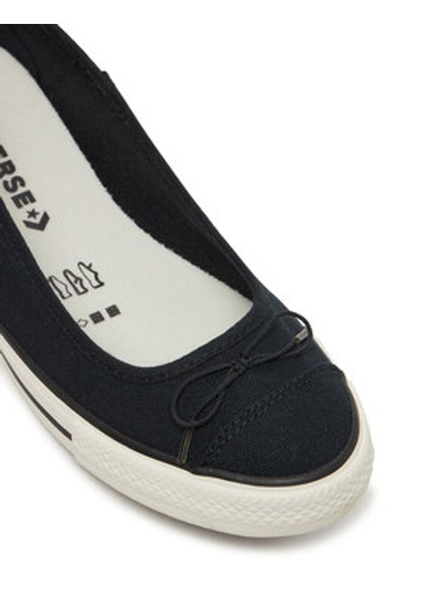Converse Baleriny Chuck Taylor All Star Dainty Ballerina A16210C Czarny. Kolor: czarny. Materiał: materiał