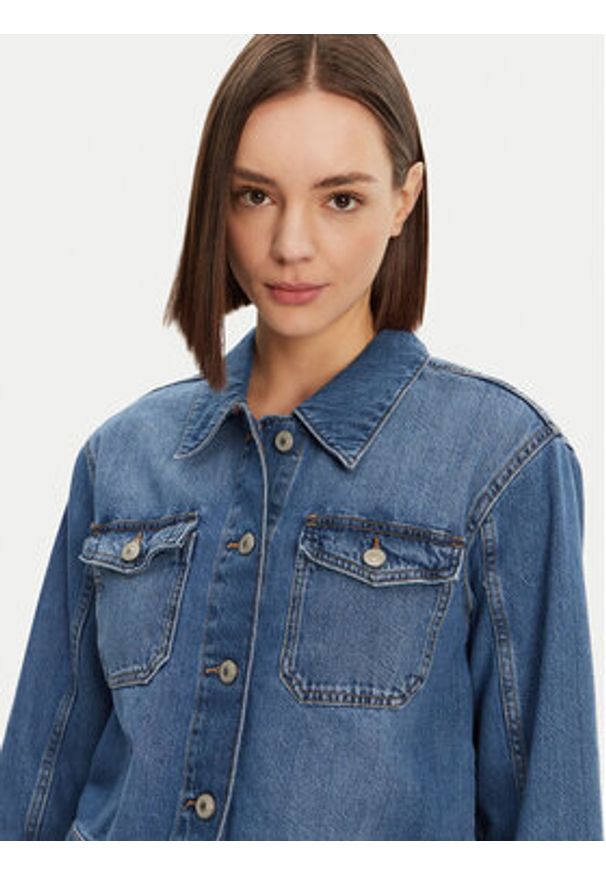 only - ONLY Kurtka jeansowa Lumi 15339977 Niebieski Regular Fit. Kolor: niebieski. Materiał: bawełna