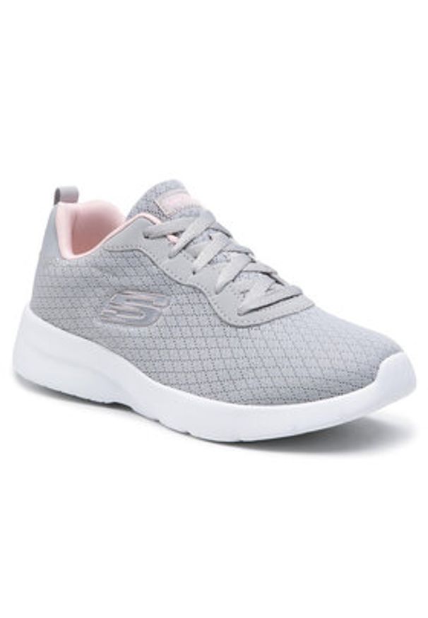 skechers - Skechers Sneakersy Eye To Eye 12964/LGPK Szary. Kolor: szary. Materiał: materiał