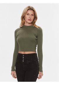 Guess Sweter Marie W4RR24 Z3C71 Zielony Regular Fit. Kolor: zielony. Materiał: bawełna #1
