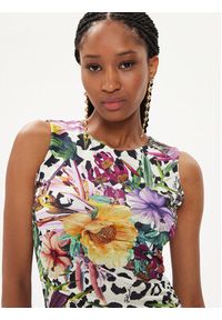 Just Cavalli Sukienka codzienna 76PAO939 Kolorowy Slim Fit. Okazja: na co dzień. Materiał: wiskoza. Wzór: kolorowy. Typ sukienki: proste. Styl: casual