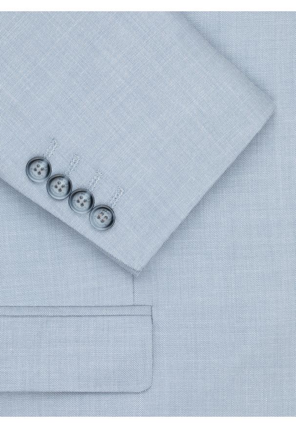 Pako Lorente - PAKO LORENTE - Jasnoniebieska marynarka garniturowa. Kolor: niebieski. Materiał: poliester, wiskoza. Wzór: gładki. Styl: młodzieżowy