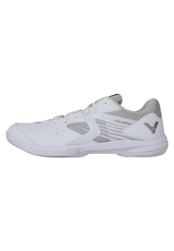 Victor - Buty do badmintona dla dorosłych VICTOR S35 A. Kolor: biały, wielokolorowy. Materiał: tkanina, materiał, skóra, syntetyk
