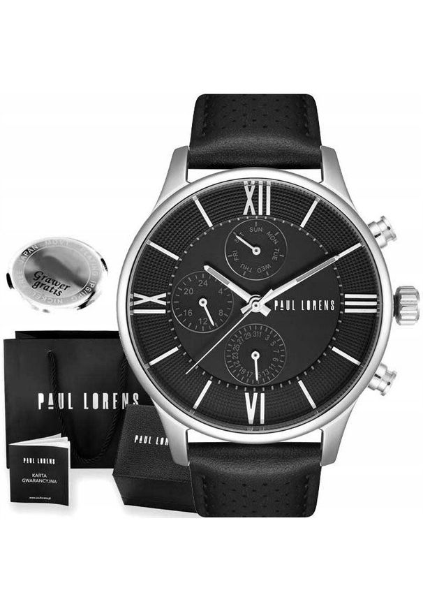 Zegarek męski Paul Lorens SAVRESE-1A1 Z GRAWREM