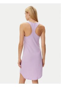 Guess Sukienka codzienna E3GP03 JA914 Fioletowy Regular Fit. Okazja: na co dzień. Kolor: fioletowy. Materiał: bawełna. Typ sukienki: proste. Styl: casual