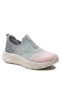 skechers - Skechers Sneakersy Go Walk Flex-Cali Sunset 124827/GYMT Szary. Kolor: szary. Materiał: skóra #3