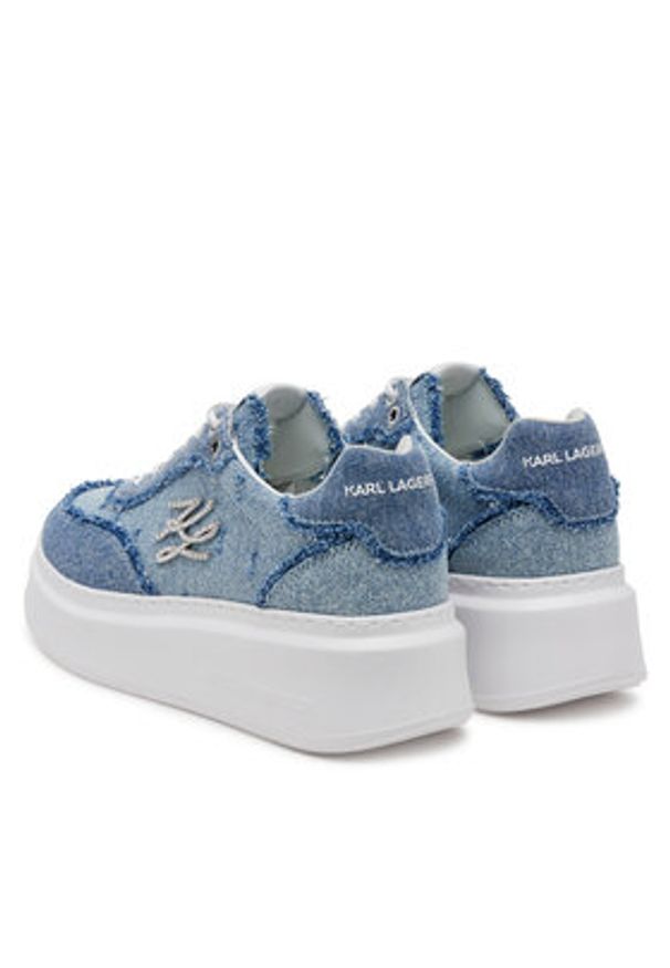 Karl Lagerfeld - KARL LAGERFELD Sneakersy KL63523 Niebieski. Kolor: niebieski. Materiał: materiał