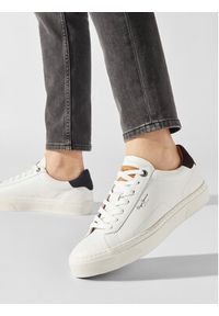 Pepe Jeans Sneakersy Yogi Original 23 PMS30930 Biały. Kolor: biały. Materiał: skóra