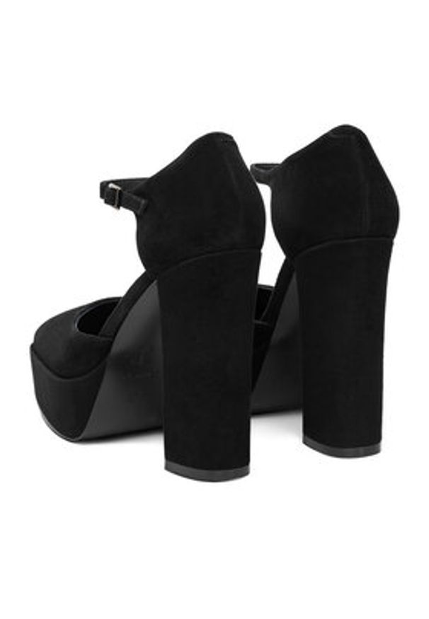 Eva Minge Czółenka EO-NIKI-E340-70H Czarny. Kolor: czarny. Materiał: zamsz, skóra