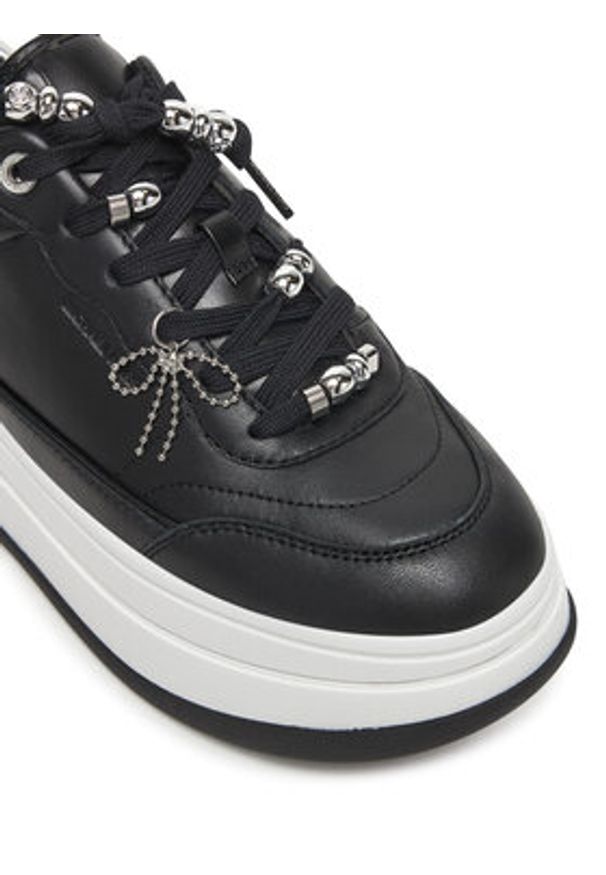 MICHAEL Michael Kors Sneakersy Hayes 43F5HYFS2L Czarny. Kolor: czarny. Materiał: skóra