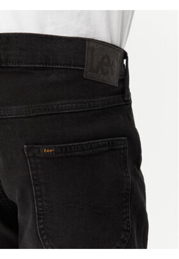 Lee Szorty jeansowe 5 Pocket 112363930 Czarny Regular Fit. Kolor: czarny. Materiał: bawełna