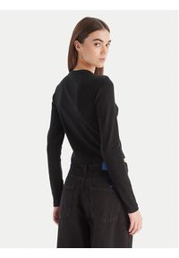 Hugo - HUGO Bluzka Duspark 50550132 Czarny Slim Fit. Kolor: czarny. Materiał: bawełna #5