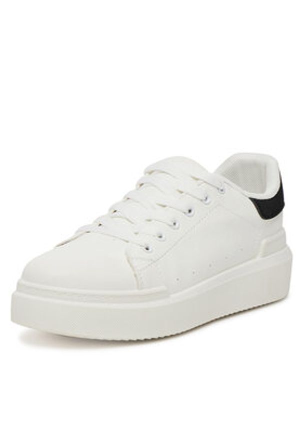 DeeZee Sneakersy 6100 Biały. Kolor: biały. Materiał: materiał, syntetyk