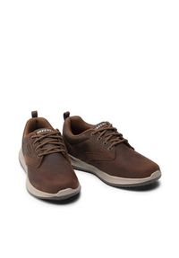 skechers - Skechers Półbuty Antigo 65693/CDB Brązowy. Kolor: brązowy. Materiał: nubuk, skóra