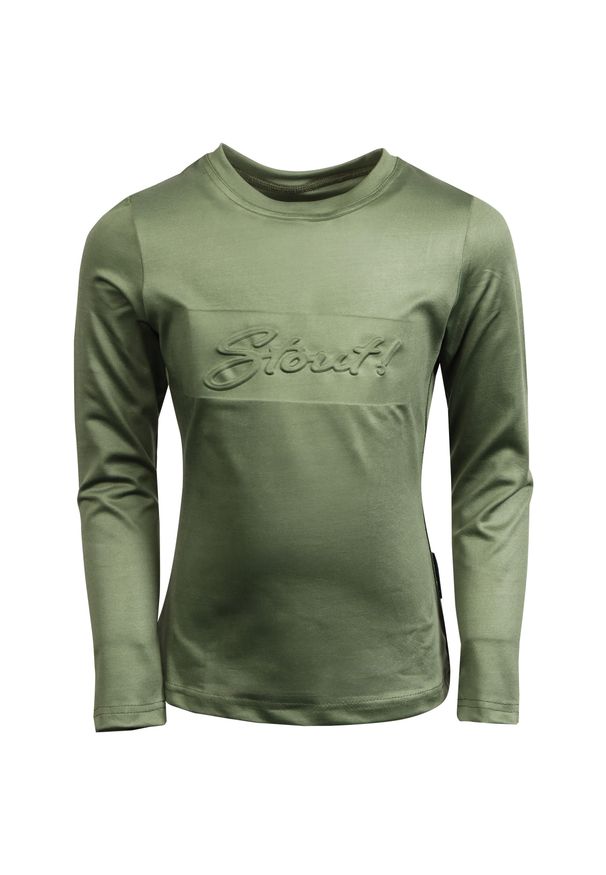 HARRYS HORSE - Dziewczęca koszulka do jazdy konnej Harry's Horse Stout!. Kolor: zielony. Długość rękawa: długi rękaw. Styl: młodzieżowy