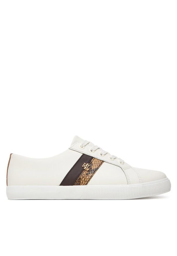 Lauren Ralph Lauren - LAUREN RALPH LAUREN Sneakersy Janson II 802P15843001 Biały. Kolor: biały. Materiał: skóra