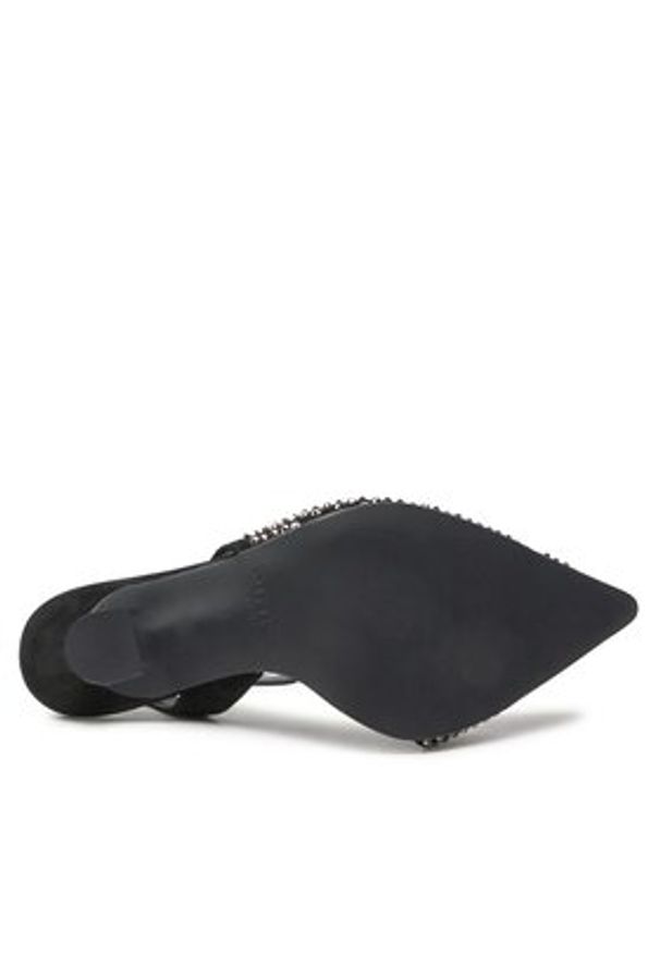 Pinko - PINKO Sandały Lisette Slingback PE 23 BLKS1 100566 A0N6 Czarny. Kolor: czarny. Materiał: skóra, zamsz