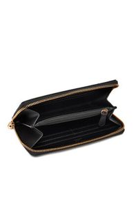 Love Moschino - LOVE MOSCHINO Duży Portfel Damski JC5611PP1NKD0000 Czarny. Kolor: czarny. Materiał: skóra