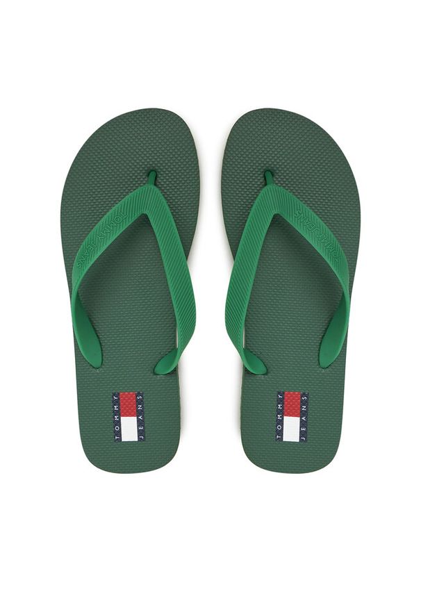 Japonki Tommy Jeans. Kolor: zielony